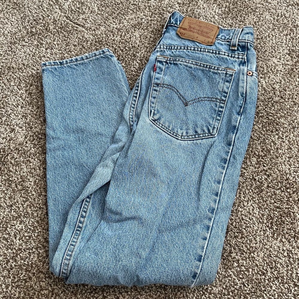 1990s VINTAGE LEVIS 512 slim fit tapered leg Size 9